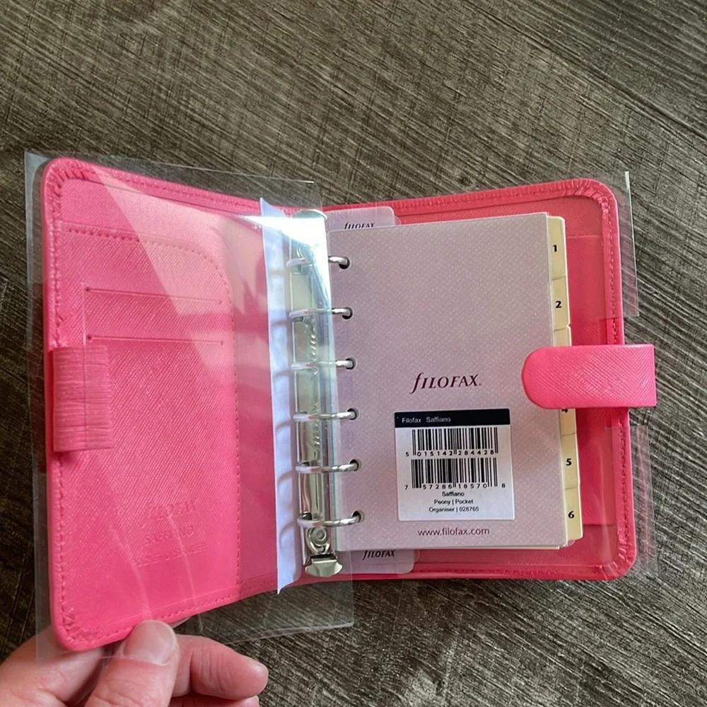 Filofax Saffiano Pocket Peony - Picture 2 of 2